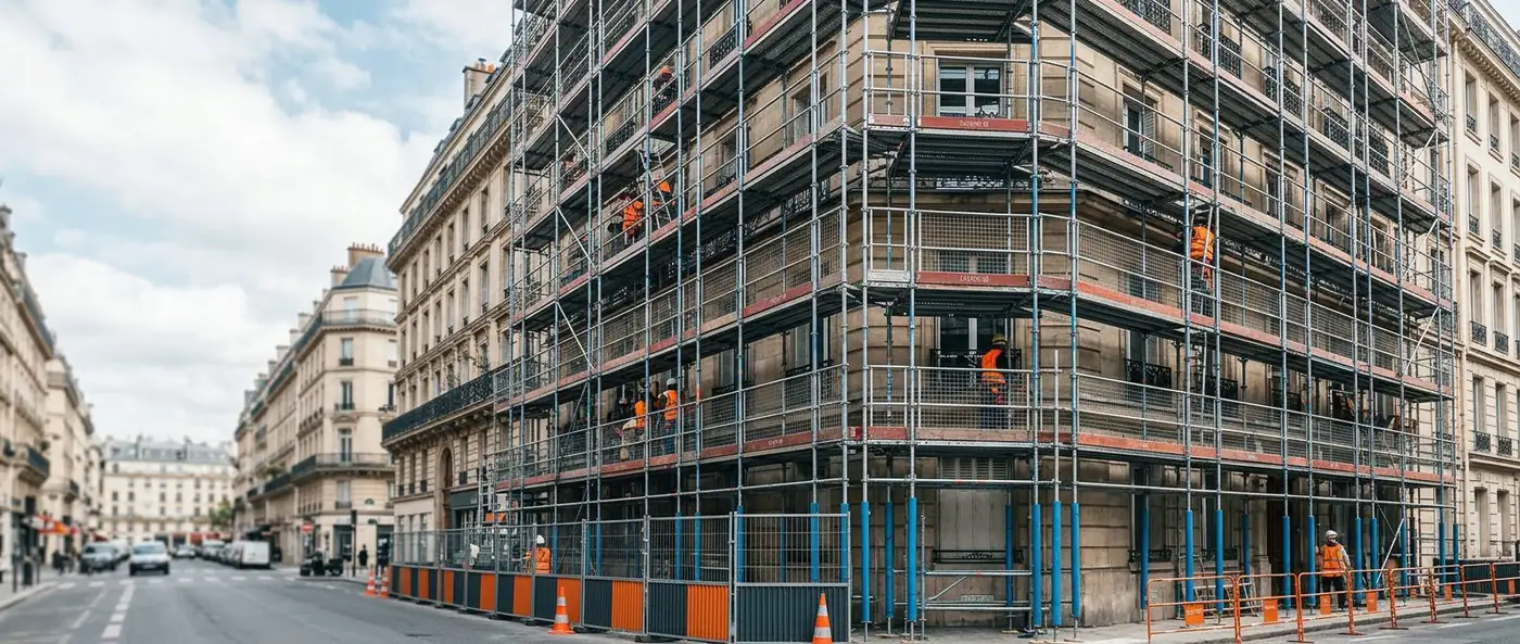 Location d'échafaudage avec montage en Île-de-France