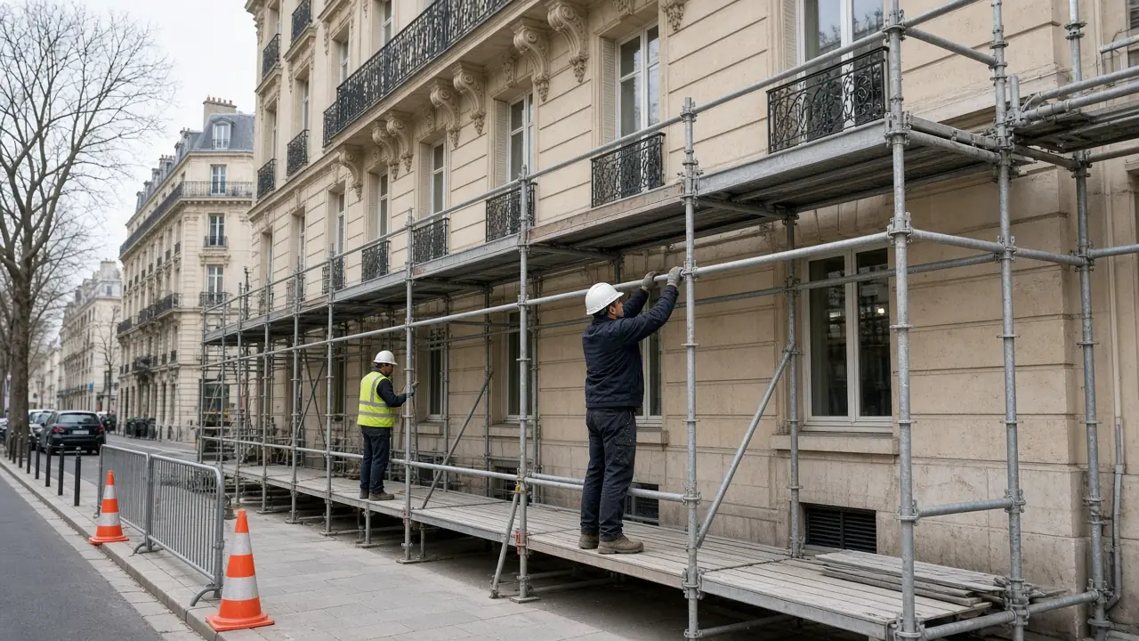 Permission de voirie pour échafaudage à Paris et en Île-de-France