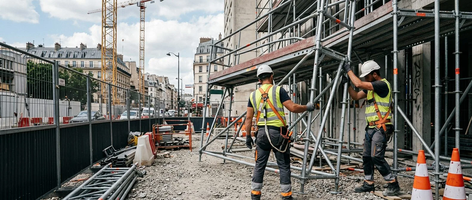 Montage et démontage d'échafaudage en Île-de-France