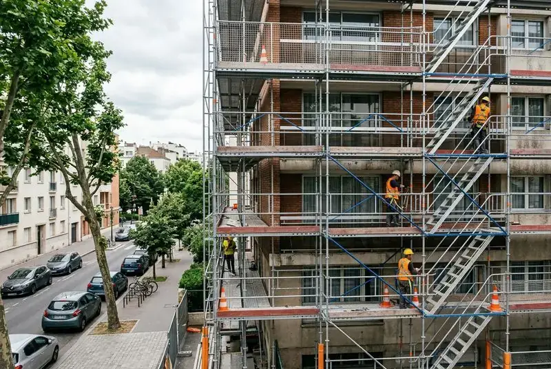 Sécurité des échafaudages sous la pluie