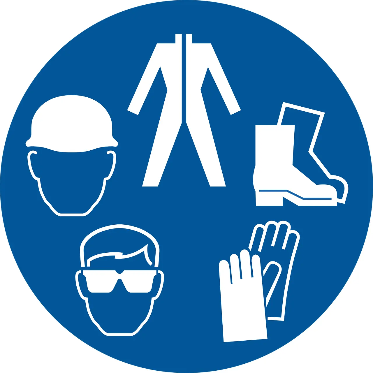 Vêtements de travail dans un échafaudage